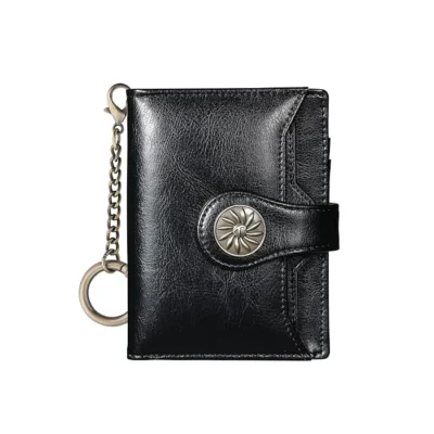 Compact Women's Travelambo Wallet with Rfid Black