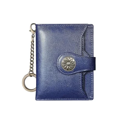 Compact Women's Travelambo Wallet with Rfid Deep Blue