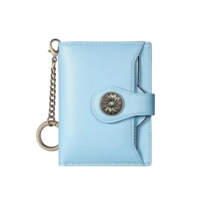 Compact Women's Travelambo Wallet with Rfid Light Blue