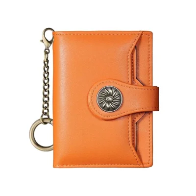 Compact Women's Travelambo Wallet with Rfid Orange