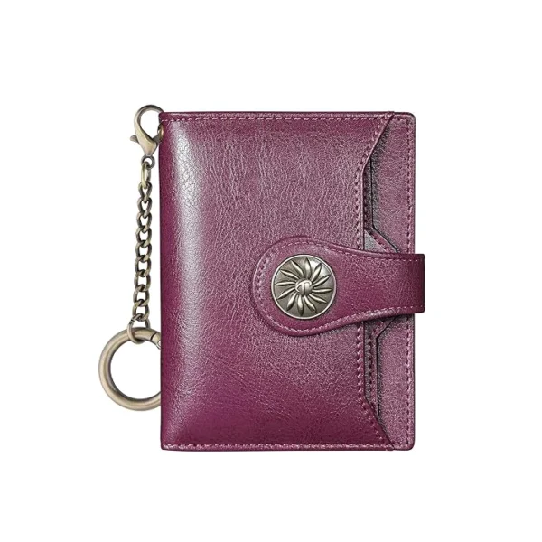 Compact Women's Travelambo Wallet with Rfid Purple