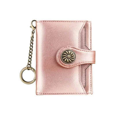 Compact Women's Travelambo Wallet with Rfid Rose Gold