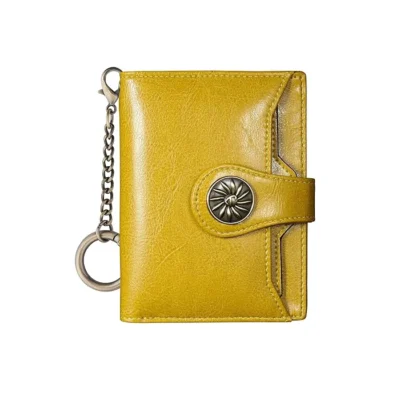 Compact Women's Travelambo Wallet with Rfid Yellow