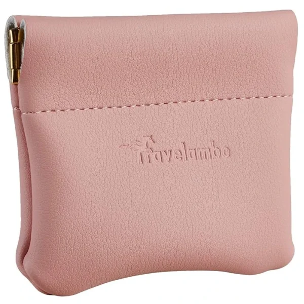 Leather change holder Travelambo for men & women Pink Lotus