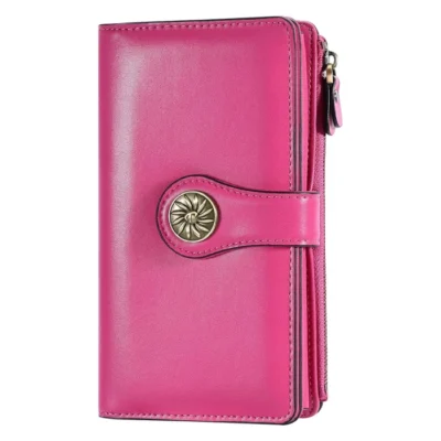 Luxury Travelambo Womens Organizer with RFID Blocking ReNapa Hot Pink