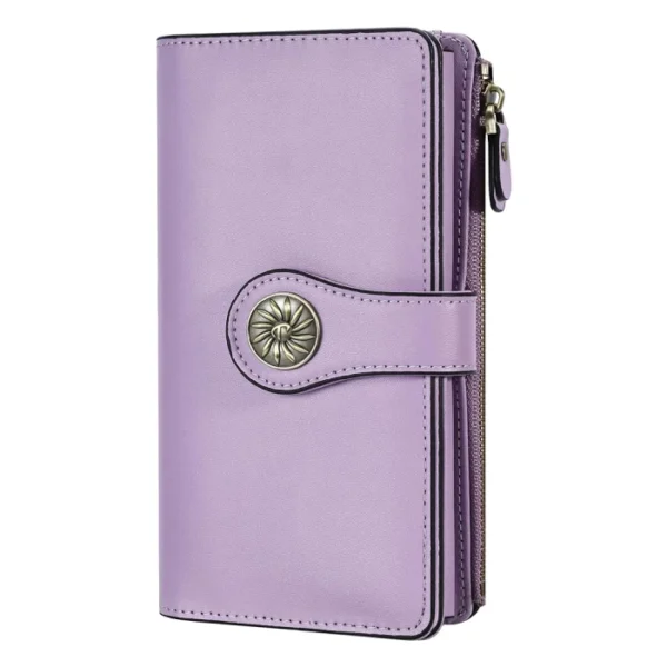 Luxury Travelambo Womens Organizer with RFID Blocking ReNapa Light Purple