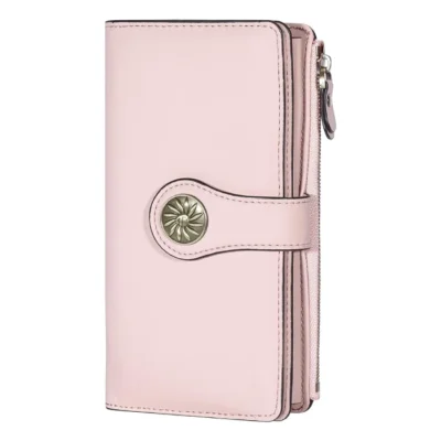 Luxury Travelambo Womens Organizer with RFID Blocking ReNapa Pink Champagne