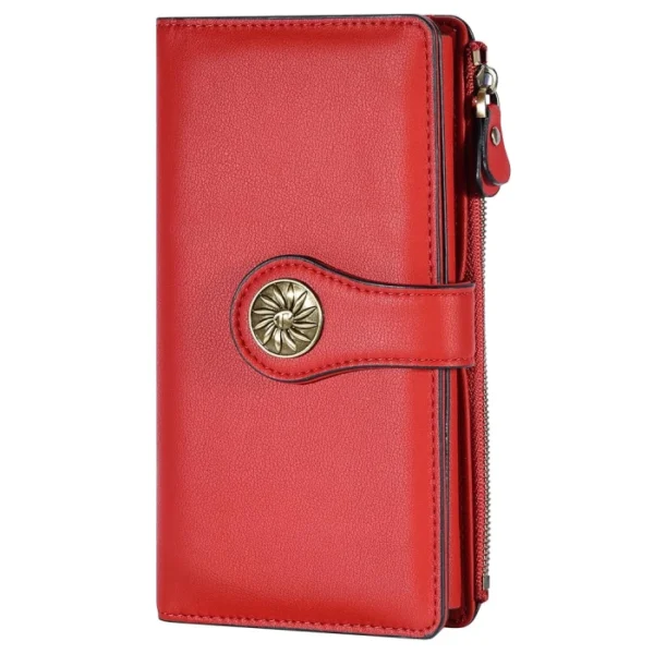 Luxury Travelambo Womens Organizer with RFID Blocking ReNapa Red Classic