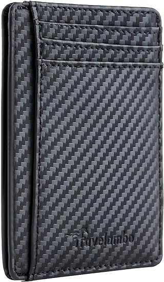 thumbnail image 2 of Rdif Minimalist Wallet Microseven Slim Minimalist Front Pocket RFID Blocking Leather Wallets For Men Women Black Buffway Wallet 2 of 10