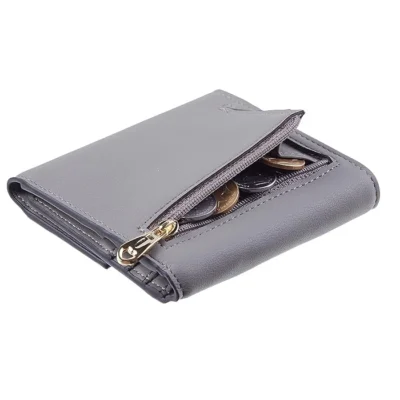 Travelambo wallet with RFID lockable credit card pocket Napa Grey